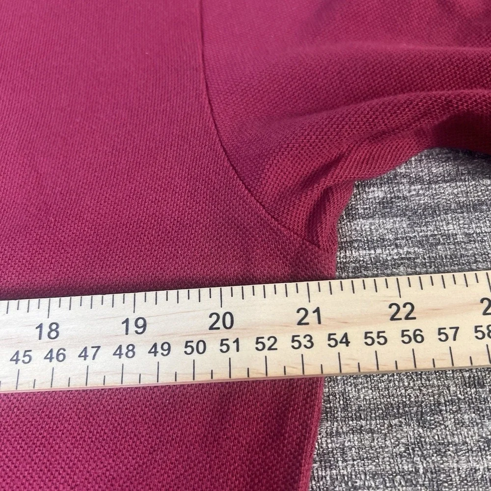 Polo Ralph Lauren Polo Shirt Mens Medium Fit Red Pony 100 % Cotton Logo